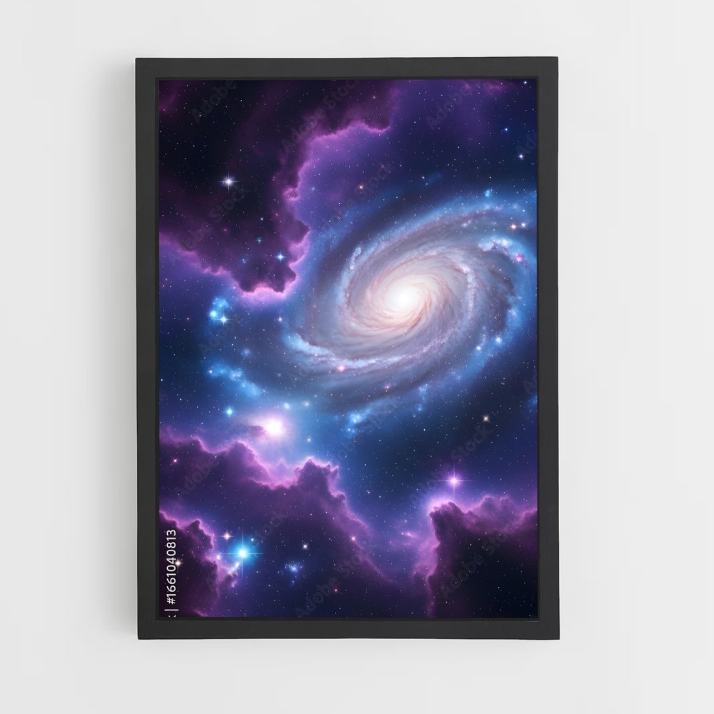 Poster Éblouissante spirale galactique (vue 2)